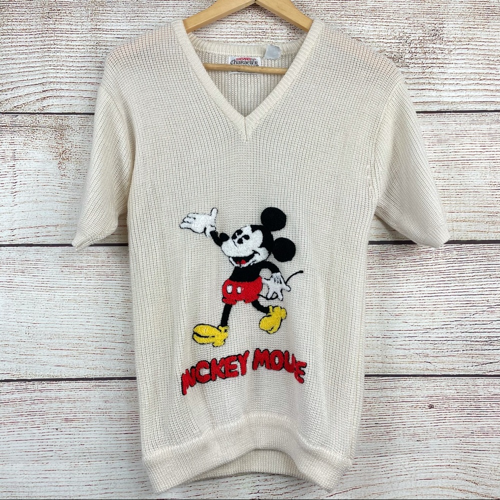 Disney Mickey Mouse Cream Sweater